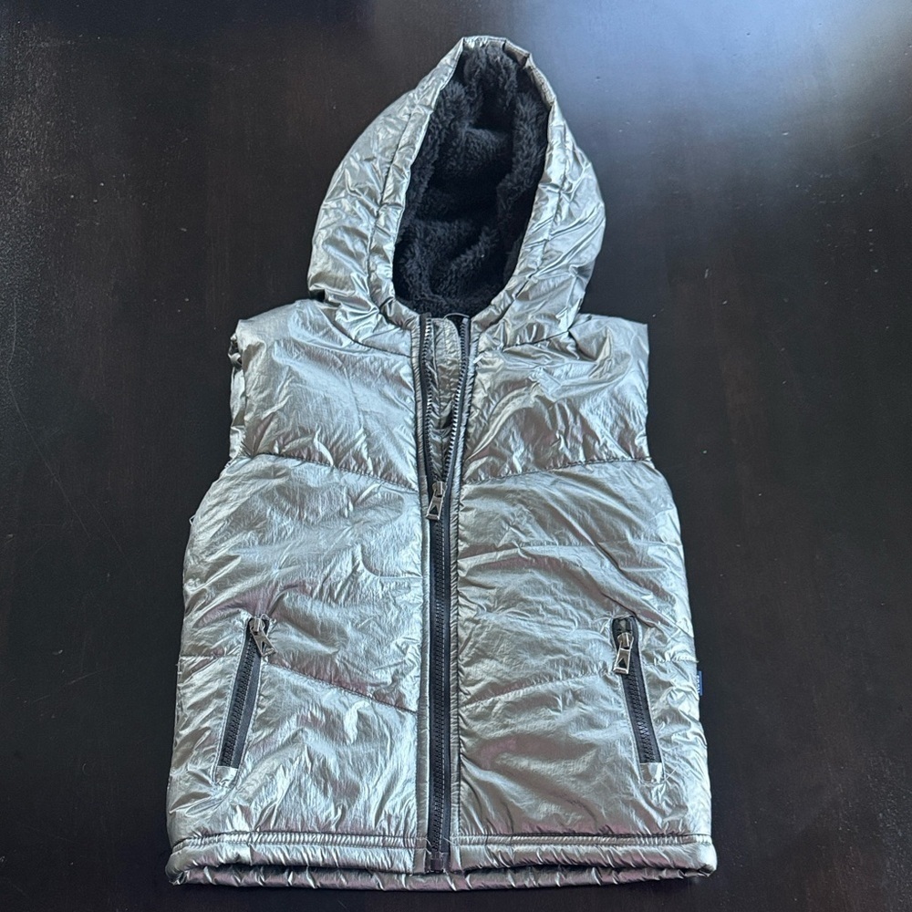 Keds Silver Hooded Vest for Kids